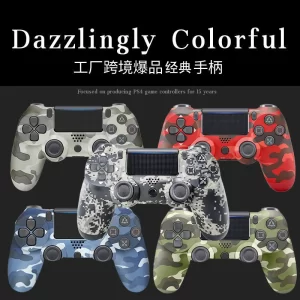 P4 Wireless Bluetooth Controller Multi-Function Gamepad with Dual Shock Six-Axis Joystick for PC and eSports
