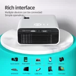 Qiangpu Original Manufacturer Portable Projector X36 Basic Version | Smart HD 4K Home Theater Projector for Bedroom, Hotel, and Office Use