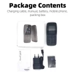 Cross-border Mobile Phone H106 Senior 2G Dual SIM Feature Phone with Large Volume GSM Long Standby Button Elderly Phone Wholesale