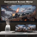 P30MAX Gaming Portable Smart Projector 720P 11 LCD Projector Supports HD 4K