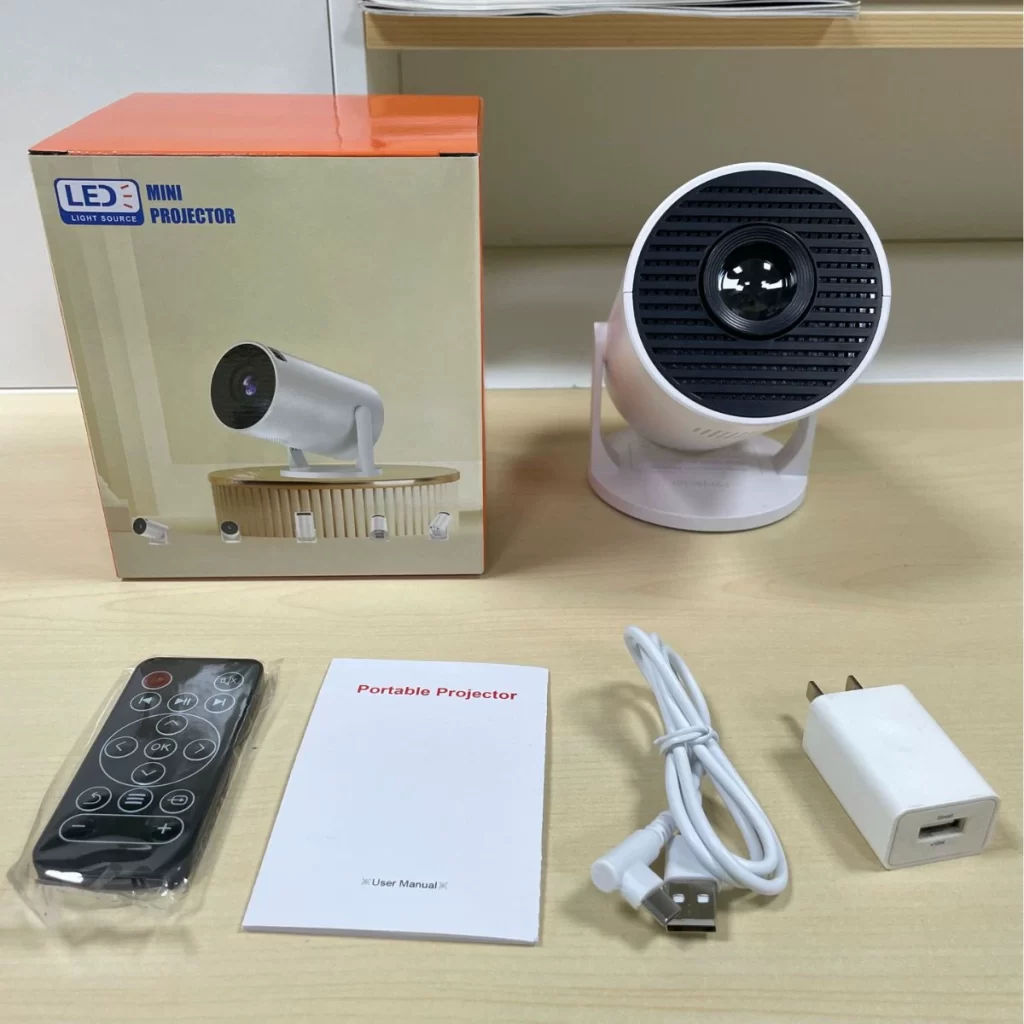 HY300mini Cross-Border Screen Sharing Home Mini Portable Projector HD Wireless and Wired Mobile Projector