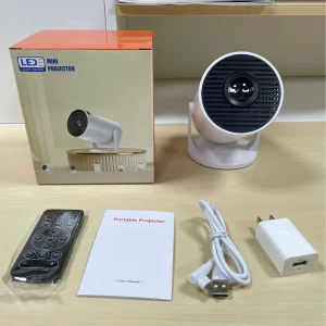 HY300mini Cross-Border Screen Sharing Home Mini Portable Projector HD Wireless and Wired Mobile Projector