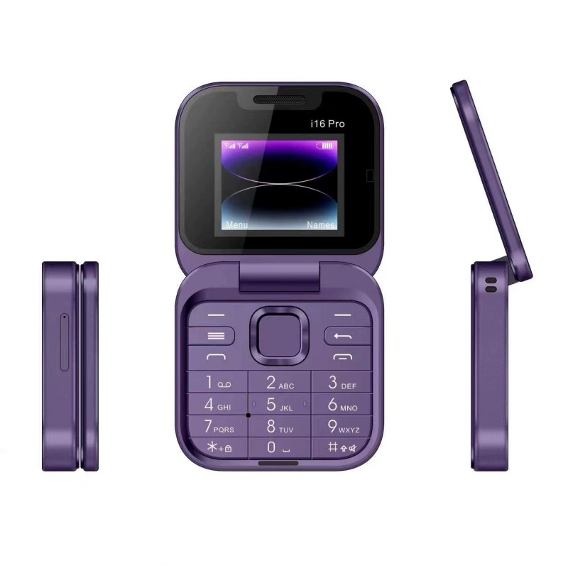 Export i16pro Dual SIM Non-smart Flip Phone Keypad Elderly Phone 2G F15 Mini Dual SIM Dual Standby