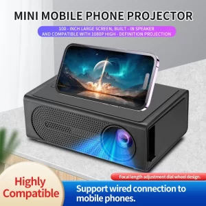 M200S New Home Mini Projector Portable Micro Kids Family Wired Mobile Screen Sharing Projector