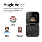 Cross-border i17 Mini Dual SIM 2G Feature Phone i17 Pro Flip Keypad Phone for Seniors Global Version