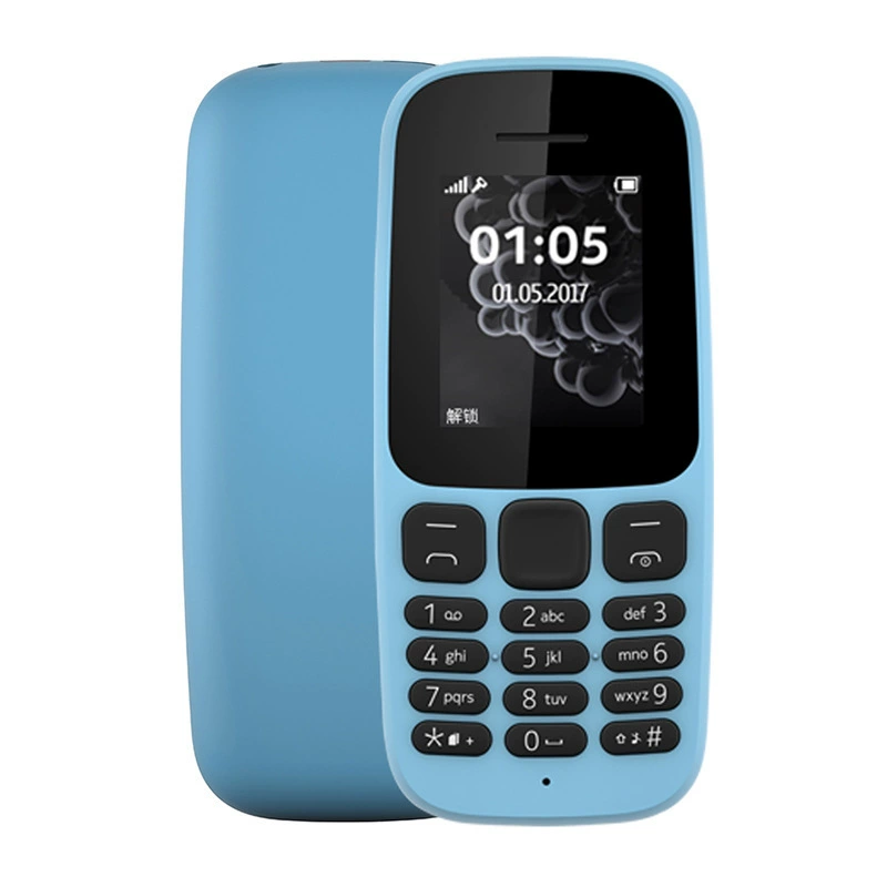 Cross-border Hot Sale 105 Senior Phone 2017 Bar Button 2G Feature Phone Loud GSM Dual SIM Elderly Phone Wholesale
