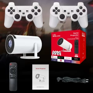 Hot-Selling Cross-Border M300MAX Projector Home Game Console P-30MAX Portable Family Party Projector