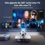 Cross-Border Portable Android Smart Projector 720P 4K Auto-Focus Screen Casting Home Office Projector