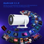 Cross-Border Export Game Projector M300MAX Portable 4K HD 600P Dual Wireless Controller Factory Direct Sale